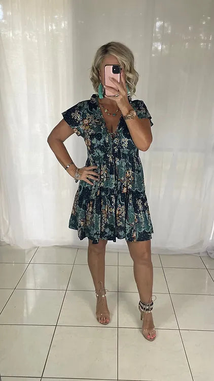 Elkie - Navy + Green