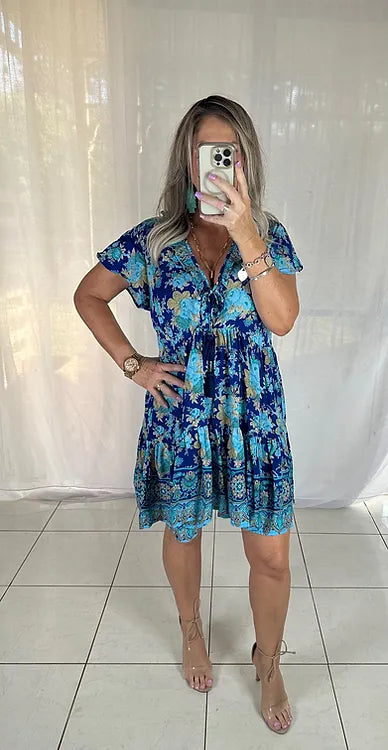 Elkie - Blue Floral