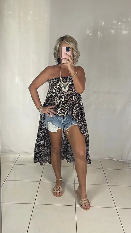 Daphne Skirt - Leopard Ko