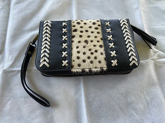 Handmade Leather Purse - Chocolate