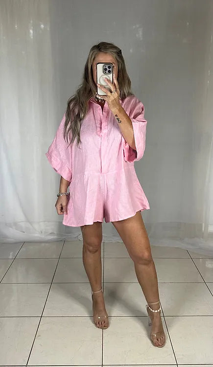 Lou Lou Playsuit - Pink