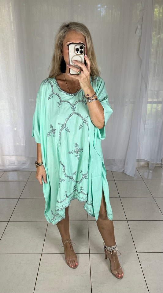 Kaftan Short Sequins - Mint (SOLD ♥️)